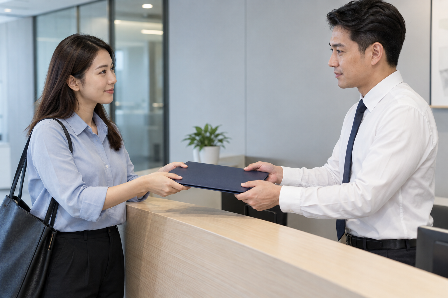 交接已整理的文件，跟進提交安排